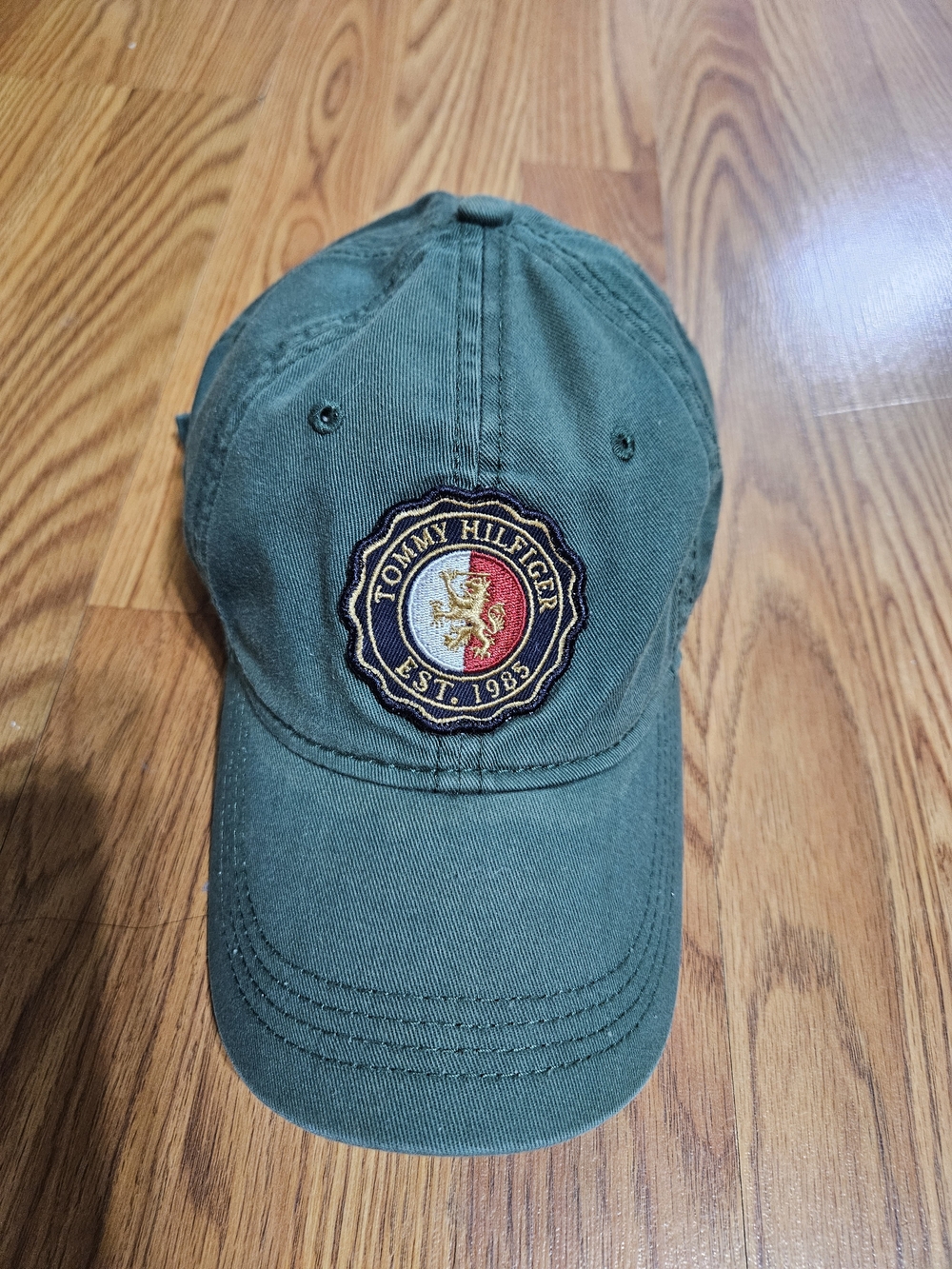 Tommy Hilfiger Forest Green Baseball Cap with Crest Patch